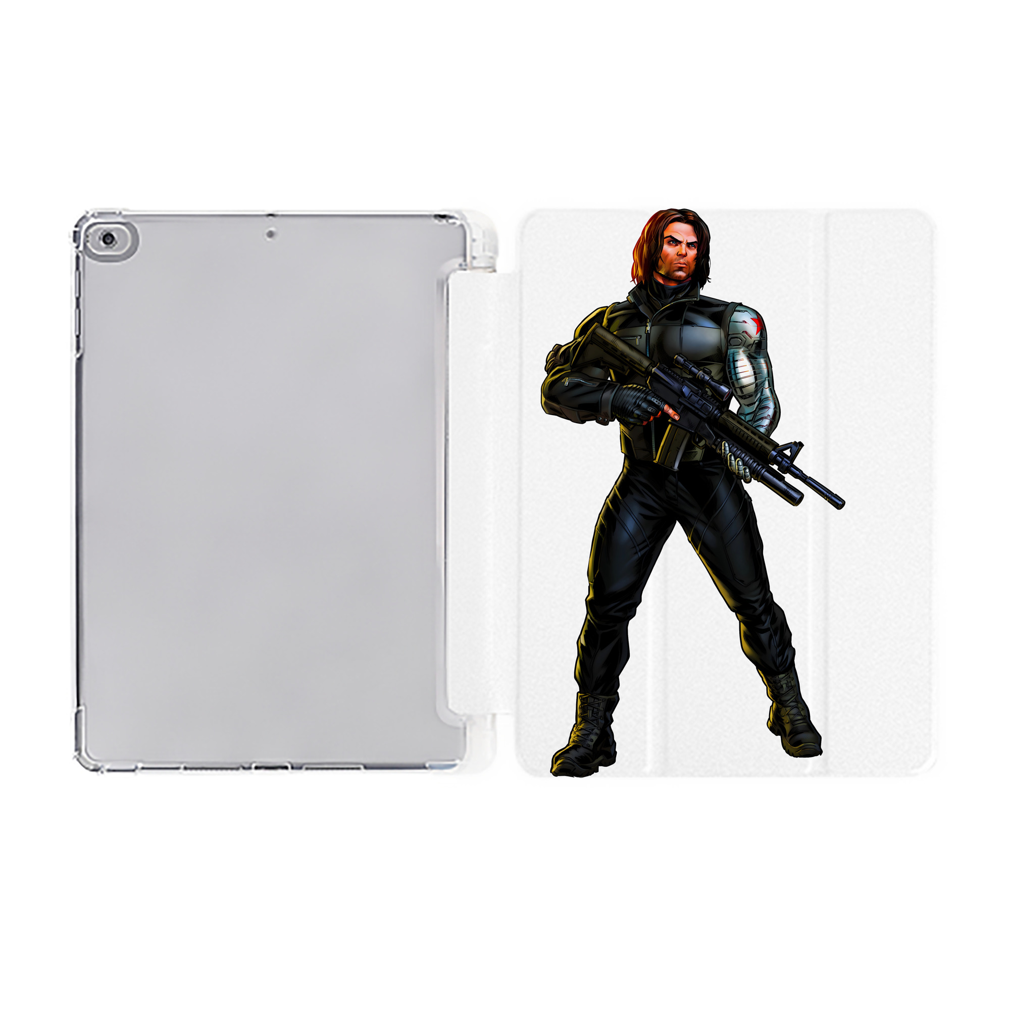 （画像用） アベンジャーズ The Avengers IPad ケース ペン収納付き 三つ折りスタンド PUレザー×シリコン 対応機種9.5/10.5/10.9インチ